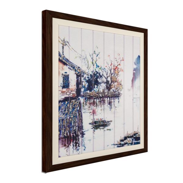 Washable Chinese Style Ribbon Painting Handmade Eco Friendly Easy To Hang