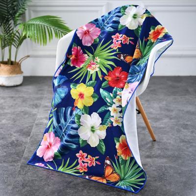 Impression de serviettes de plage en microfibre personnalisées à faible coût