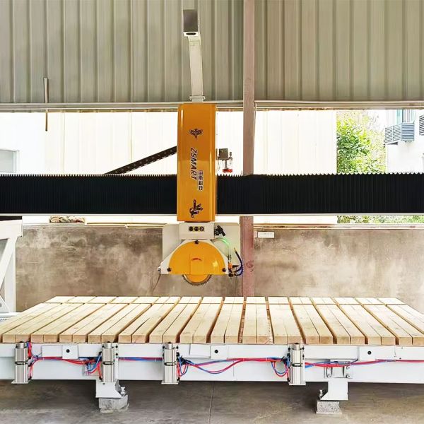 ZEUS 4+3 Stone Cutting Machine for Bridge and Granite Marble 380V 15kW Max 3200x2000mm Cutting Length Easy to Operate