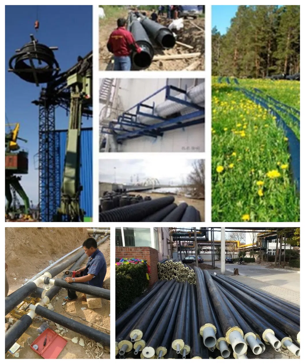 One Step PERT PER Fiber-Enhanced Flexible PU Insulated Pipe Equipment Manufacturer