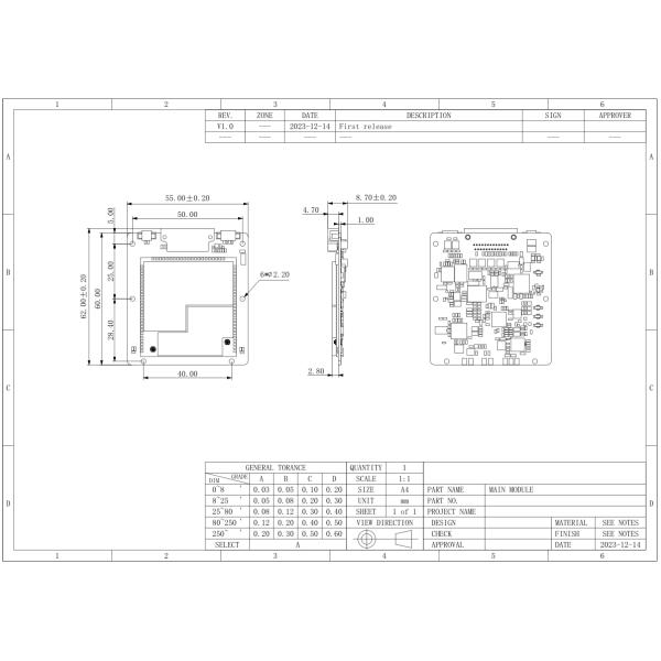 Miniature OEM Tri Band Digital IP Module And Serial Control Data Link Module