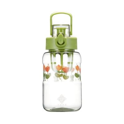 650ML Water Bottles Glass Outdoor Large Capacity Baby Reusable Straw Cup For School Home Room
