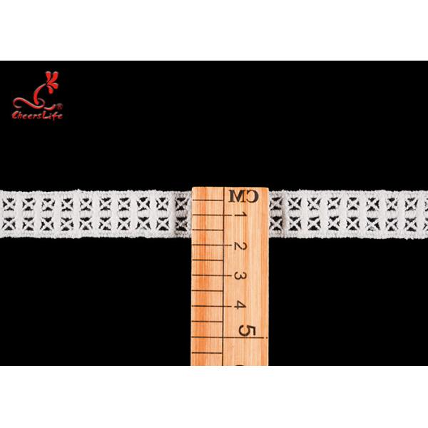 Шнурок гипюра ткани воска ширины продвижения 1.7cm для верхней части танка женщин