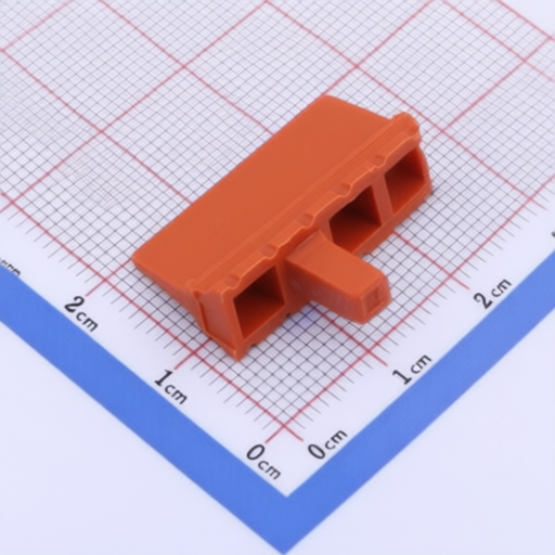 Orange thermoplastic 12 position P-Wedgelock connector Amphenol AWM-12P RoHS