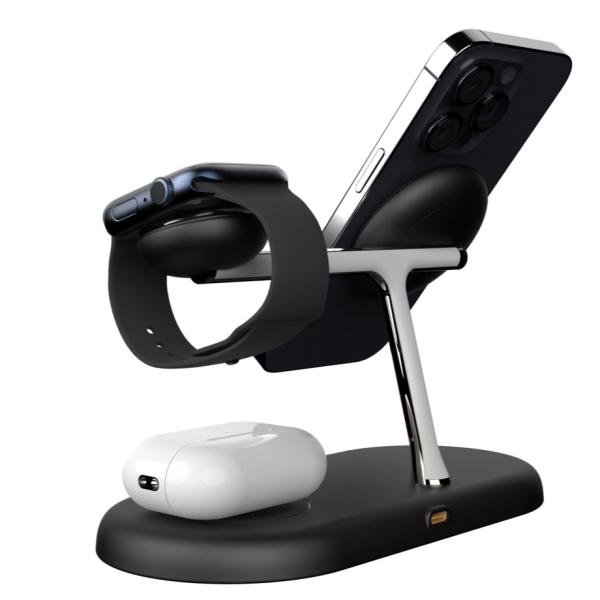 T256 All In One Multi-functional Wireless Charger With LED Night Light