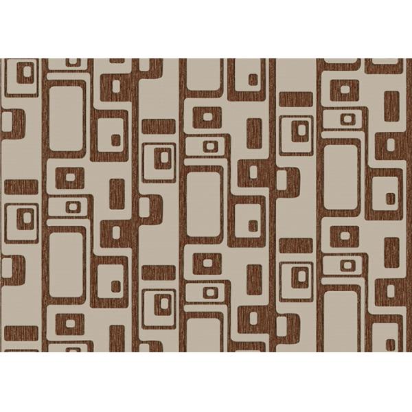 Съемные Не-сплетенные винтажные обои живущей комнаты стиля с геометрической картиной, противостатической