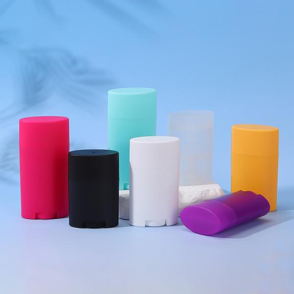 Wholesale Customized 35g 50g 75g Plastic PP Empty Deodorant Stick Tube with Twist-Up Design