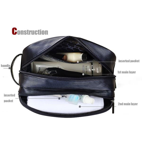 24x15x12.5cm Mens Toiletry Bag Comfortable Hand Held Exquisite Workmanship