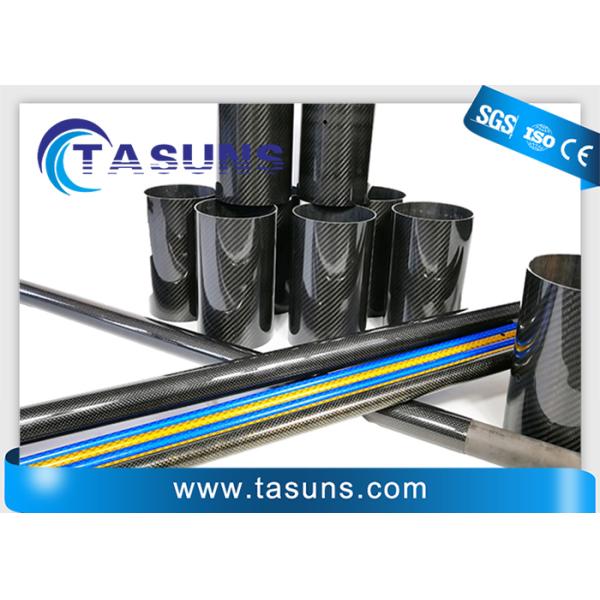 Высоким трубки заплетенные модулем углерода волокна круга 3k соткут