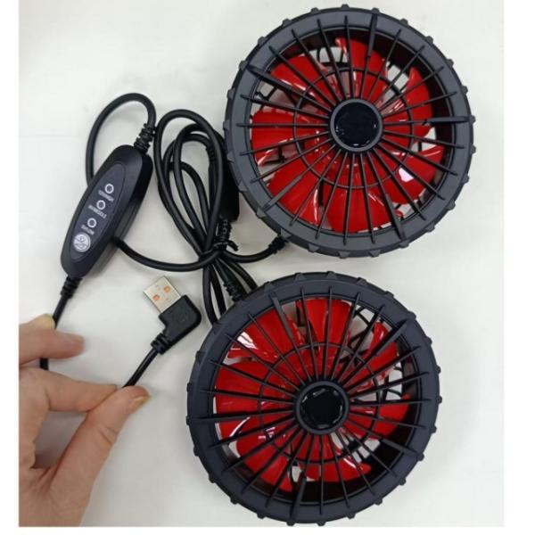 Jacket Cooling Fan 12V Fan USB Control Wind Speed 12V High 9V Medium 5V Low