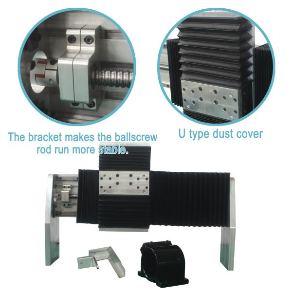 Aluminum Frame 6040 CNC Engraving Machine With Dust Cover 80mm Clamp