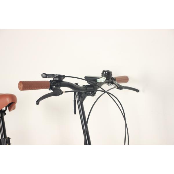 6 engranajes de velocidad bicicleta de calle plegable silla cómoda en material de cuero