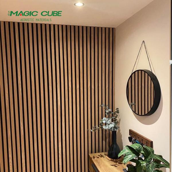 Painéis acústicos de ardósia para absorção de som e decoração em salas de entretenimento domésticas