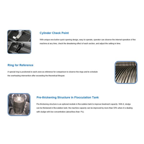 Шуги прессы винта диска завода Treament отработанной воды машина Multi Dewatering