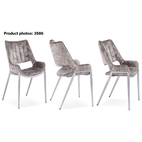 46cm Kitchen Dining Chairs With Stainless Steel Legs