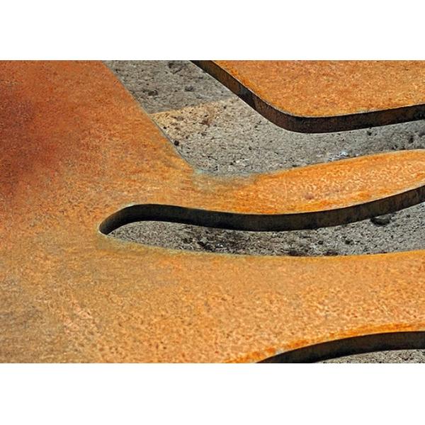 орнаменты сада металла рассекателя уединения отрезка лазера экранов GN-SH-204 1500mm Corten стальные