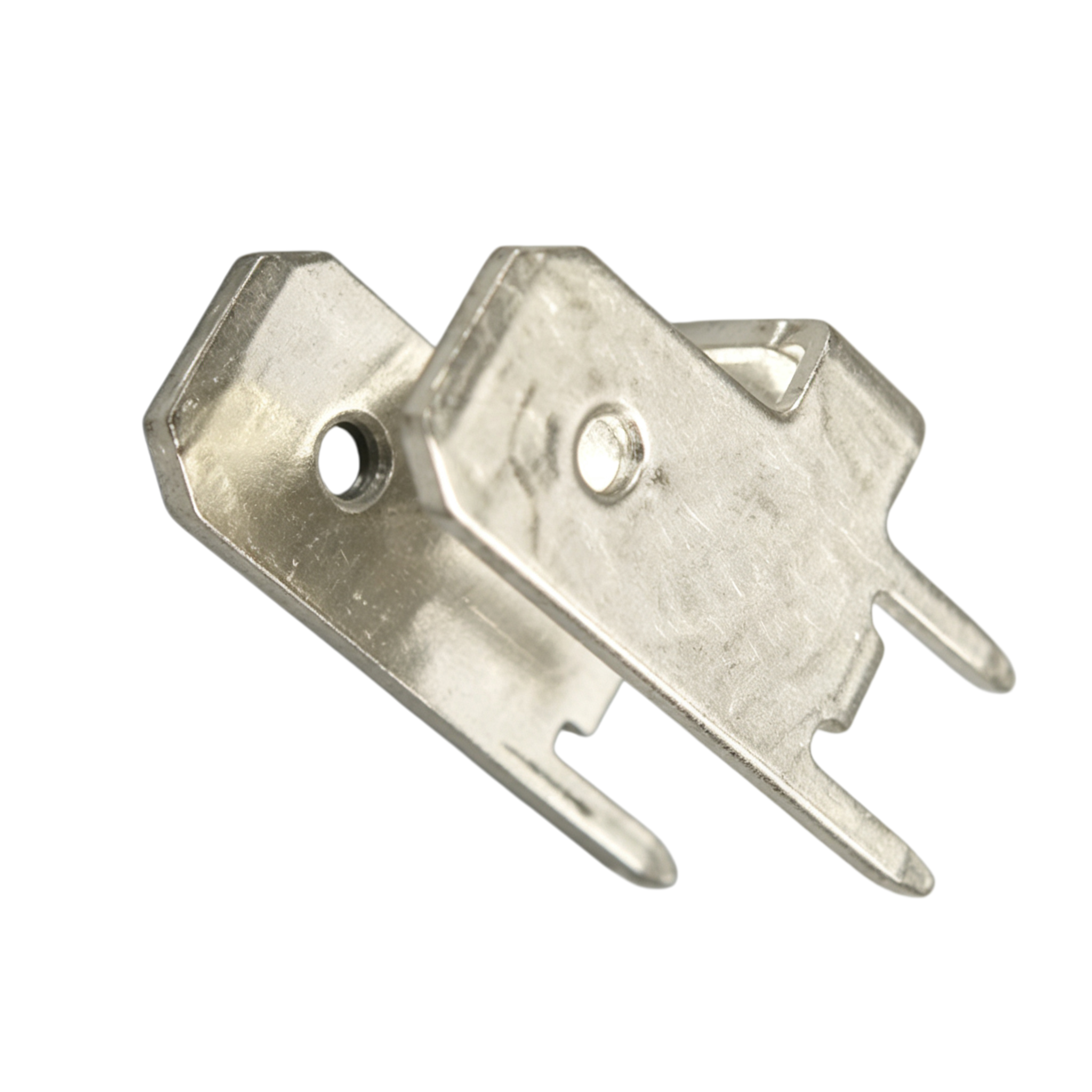 Precision Brass PCB Solder Terminal with Tin Plated Surface and Progressive Die Stamping for Electronics