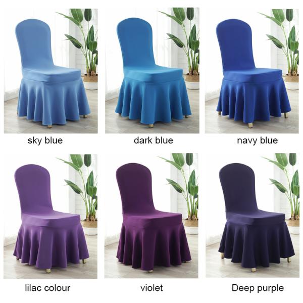 Plain Dyed 220gsm Spandex Elastic Banquet Chair Covers