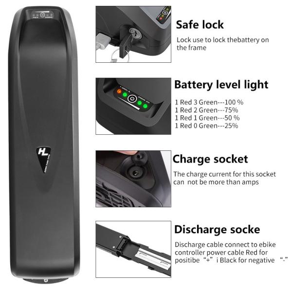 Батарея Redar 48V/52V 10AH/20AH/30AH скутера автомобильного Li-иона сверхдержавы электрическая для электрической батареи 2 колес