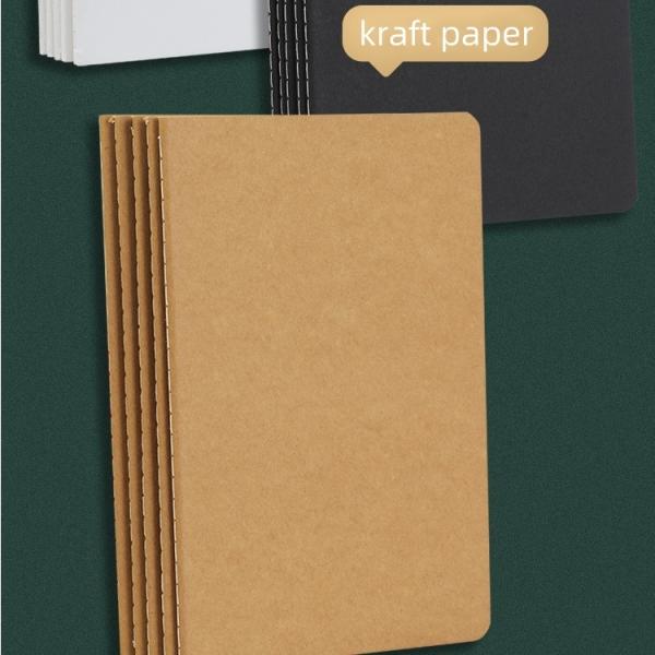 100 Pages/ 50 Sheets Soft Kraft Cover Notebook Perfect for Students and Professionals