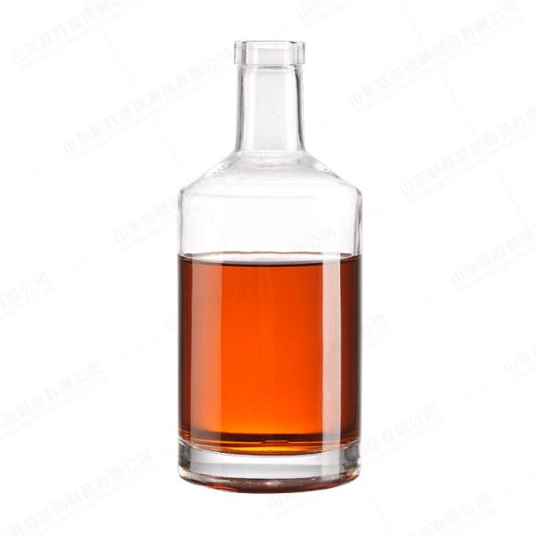 Material do corpo Vidro Botella vazia redonda para vinho Gin Rum Brandy Vodka Liquor 750ml 500ml