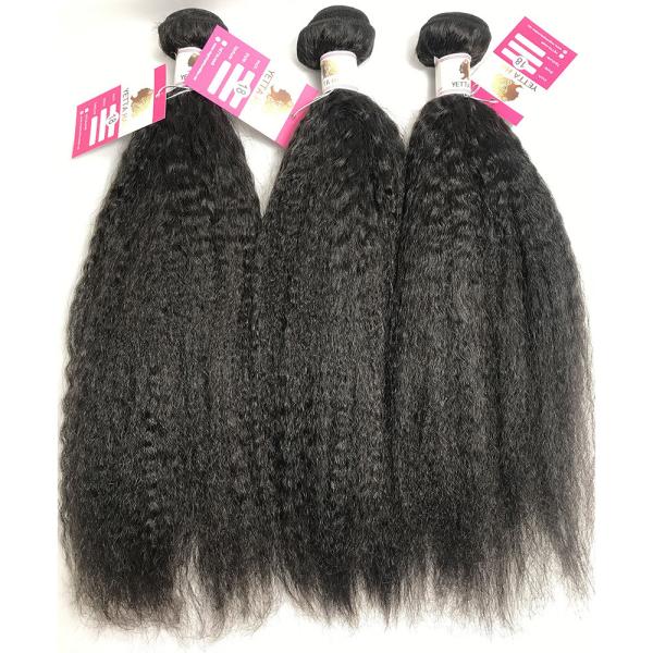 Kinky Straight Human Hair Peruvian Body Weave 22  No Smell Curling Safe
