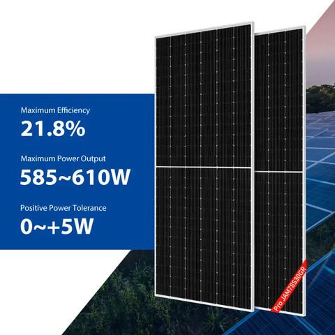 painéis solares do telhado residencial do painel solar 595W 600W 605W 610W do telhado de 585W 590W JA