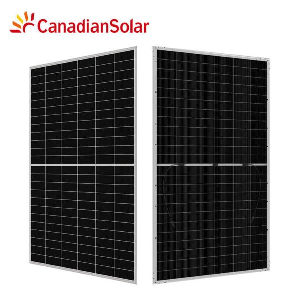 Monocrystalline Silicon Cells 144 Cells Double Glass Bifacial PV Panel CanadianSolar