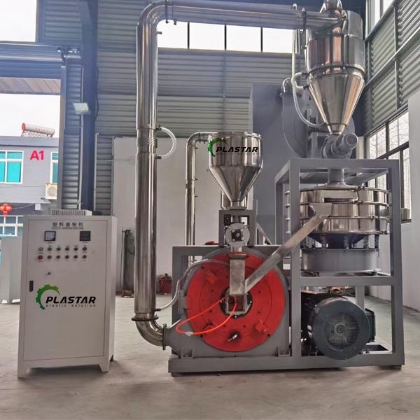LDPE LLDPE PE PVC  Powder Mill Machine 30 Mesh Plastic Granule Pulverizer
