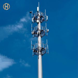 AWS D1.1 & ISO 1461 Certified Monopole Communication Tower for Global Telecom Infrastructure