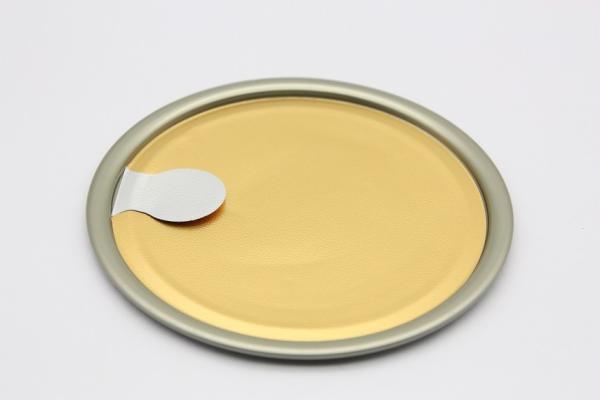 Tinplate Material Peel Off End Embossed Brand Logo Imprintable Wear Resistant