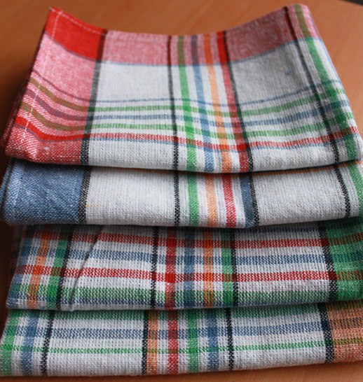 Kitchen Tea Towel  Cotton Grid Cleaning Towels plaid tea towel cover cloth napkin Towel