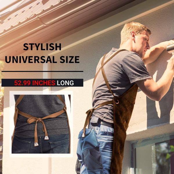 Gardening Work Garden Tools Storage Aprons Waterdrop Resistant Cotton Canvas Cross Back Adjustable Apron