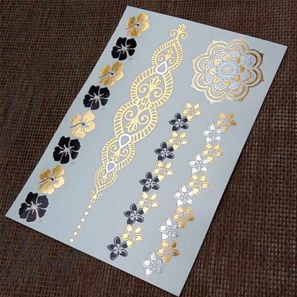 Hot! Metallic Flash Hair Tattoo