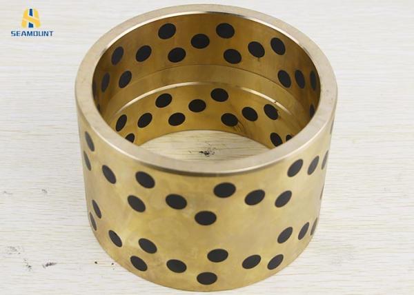 2Pcs JDB Oilless Large Size Solid Inlaid Graphite Copper Bearing Crusher Machine Parts