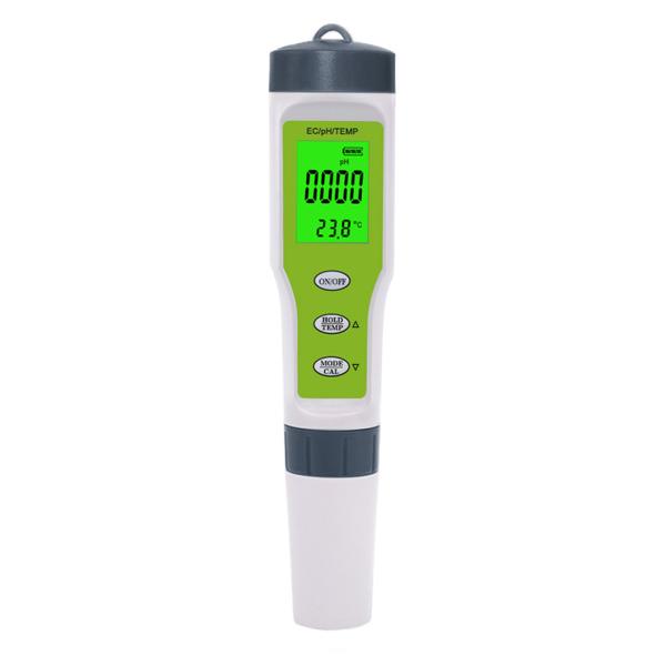Testeur de qualité de l'eau 3 en 1 - pH/CE/Température avec ATC pour la maison, l'aquarium et le laboratoire