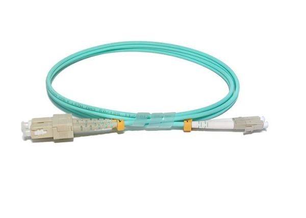10G OM3 50 / 125 LC SC Fiber Optic Patch Cables PVC / LSZH 2.0mm