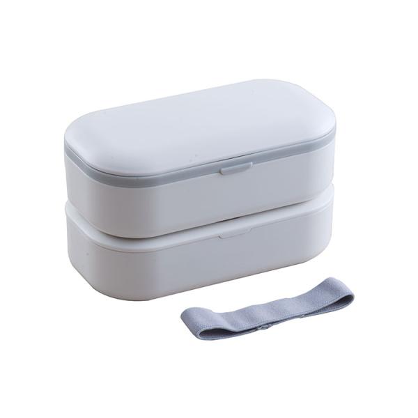 378g Stackable 2 Tier Custom BPA Free Leakproof Kids Bento Lunch Box Set with Bag