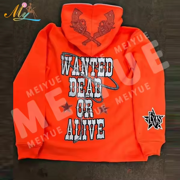 Vêtements Fabricant Custom Fashion Rugestones Full Face Face Hoodie Custom Logo Men Hip Hop Surdimension Full Face Hoodie