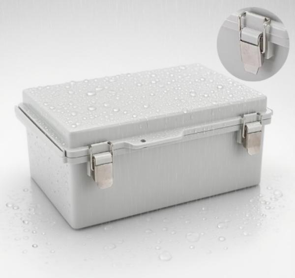 Caja eléctrica metálica con bisagras IP66 304, caja de distribución de energía a prueba de agua