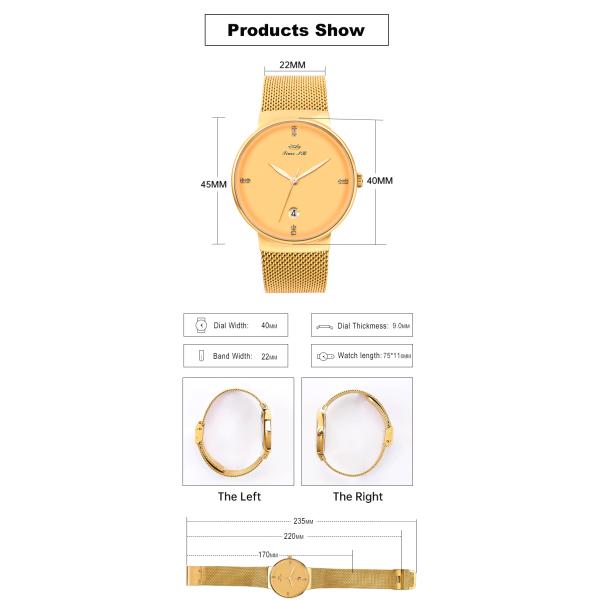 Наручные часы кварца 3ATM 40mm Miyota VJ42B для женщин