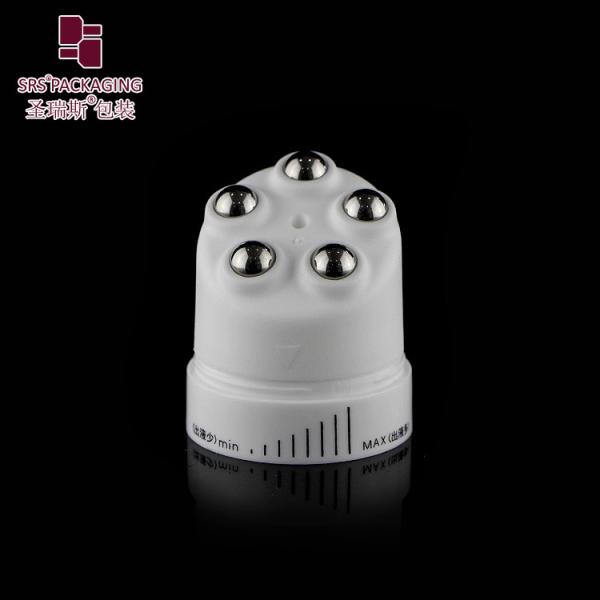 PE Cosmetic Squeeze Tubes D40mm With Slanted Surface 5 Roller Ball Mouth Filling