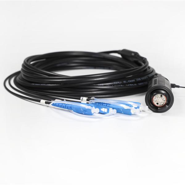 Tactical waterproof fiber cable Hermaphroditic Interconnection Expanded Beam Connector HXB13