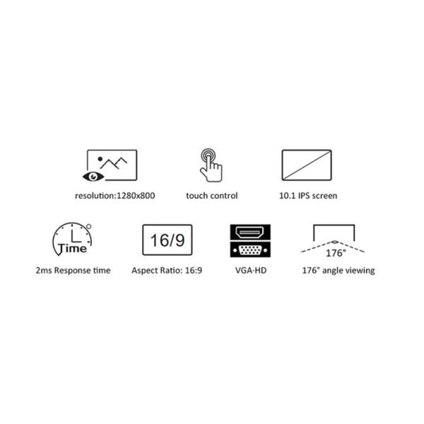 Hopestar 10.1 дюймовый сенсорный монитор