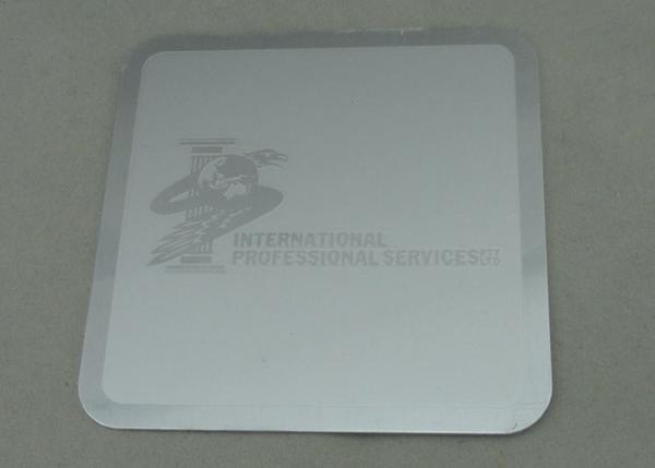 International Professional Services Custom Made Badges  Brass Photo Etched