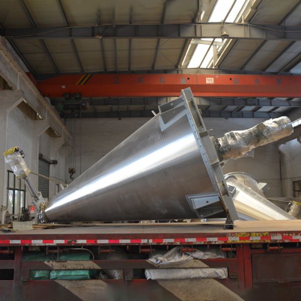 Custom Stainless Steel Twin-Screw Mixer with Wear-Resistant Alloy, Variable Speed Control, and Dual-Input Reducer