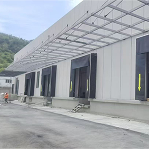 Black Rigid Frame Dock Shelter Heavy Duty Mechanical Frame Truck Dock Shelters