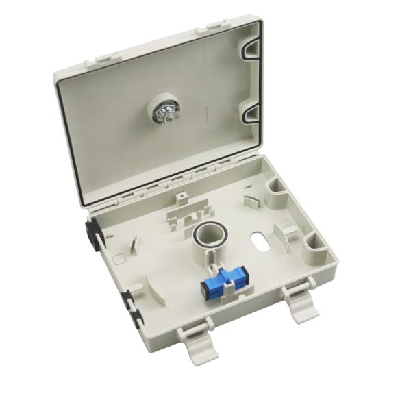 IP55 SC Fiber Optic Distribution Box For Wall Mounting Compatible With Cables White/Grey/Black