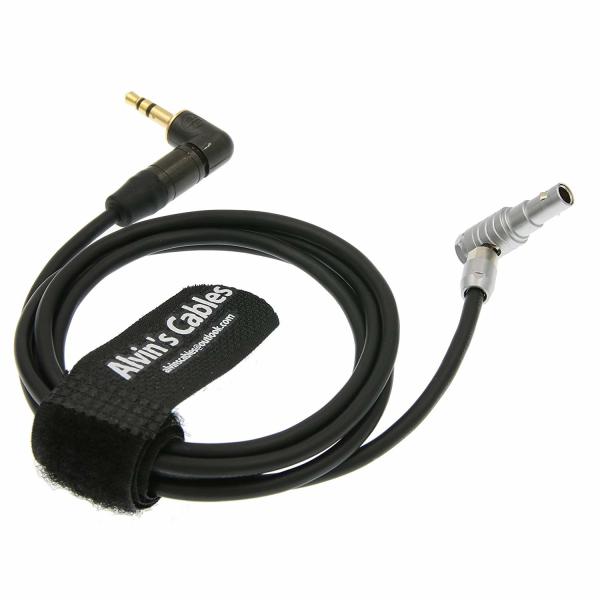 Alvin's Cables Audio Cable for ARRI Alexa Mini Camera 5 Pin Right Angle Male to Right Angle 3.5mm TRS