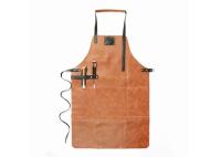 Hang Neck Adjustable Chef avental de couro genuíno de 60 x de 80cm